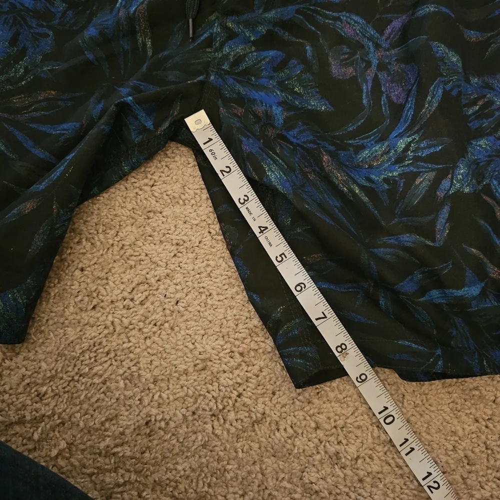 Old Navy NWT Mens Blue And Black At Knee Swim Trunks Size XL